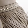 J&M Davidson Fringe Carnival Studs Handbag LMNC 1XX SCNP 951S 2WAYShoulder Gurege Leather Women Used