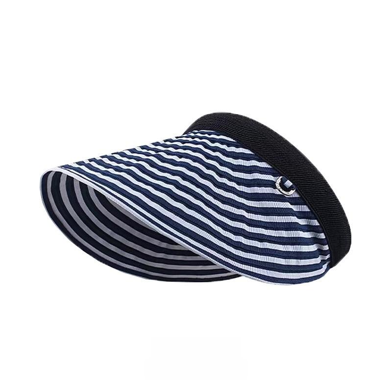Polyester Sun Hat For Women With Wide Brim Foldable Beach Cap Summer Sun Protection