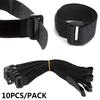 10Pcs 20*50cm Nylon Hook and Loop Strap Cable Ties Reusable Fastening Cable Ties Multil Purpose Self-adhesive Bike Strap Tie