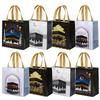 4-12Pcs Umrah Gift Bags with Handle Ramadan Eid Mubarak Cookie Candy Packaging Bag 2026 Muslim Islamic Festival Party Supplies