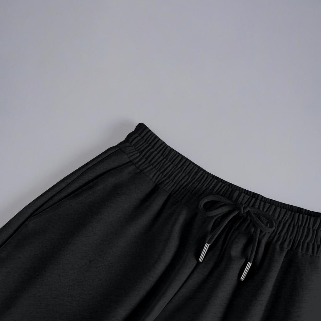 Damen-Shorts mit elastischer Taille, lässige Lagen-Shorts