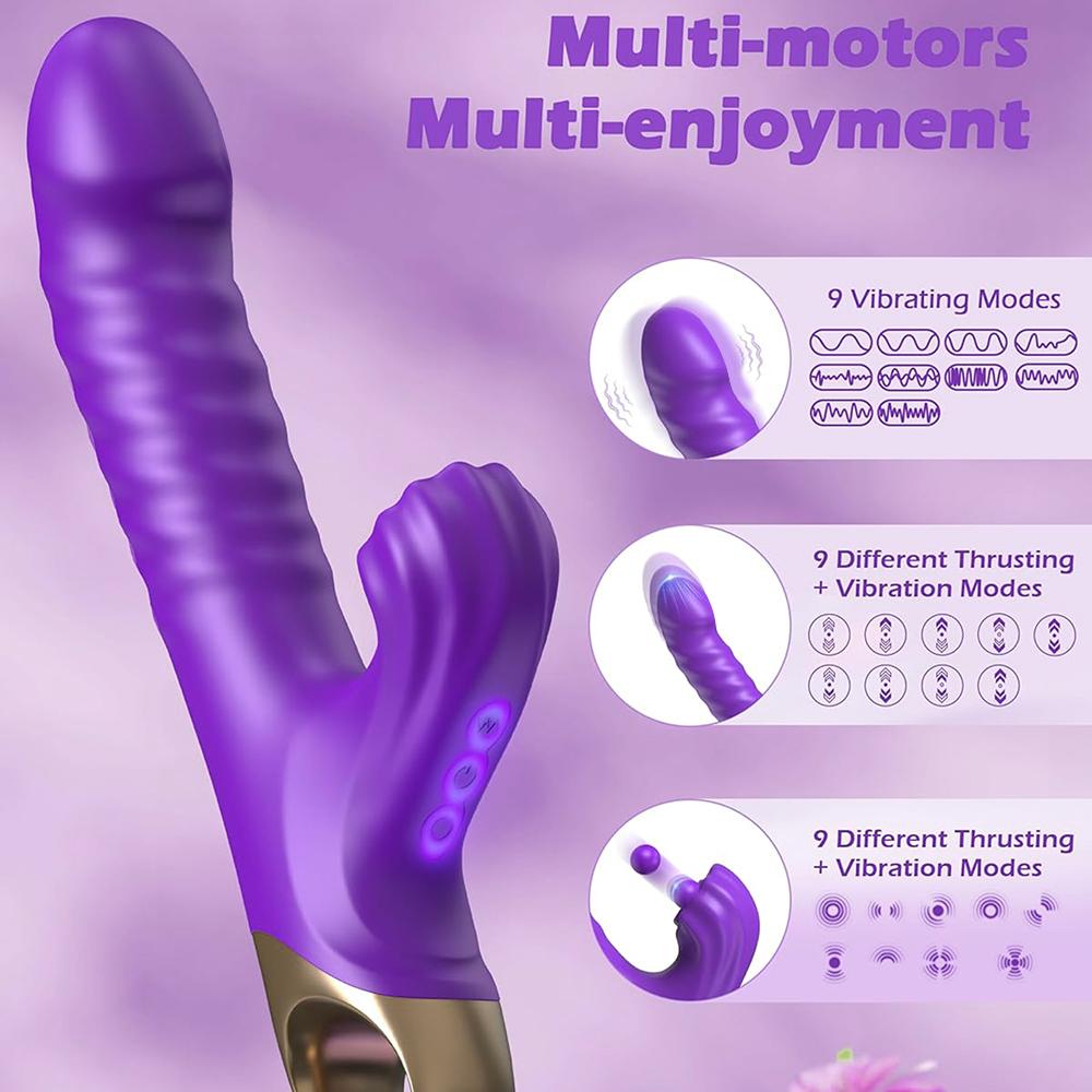 App Bluetooth Impact Telescopic Vibrator Female Sex Toy Vibrator Vaginal Massager Clitoral Stimulator Couple Adult Products