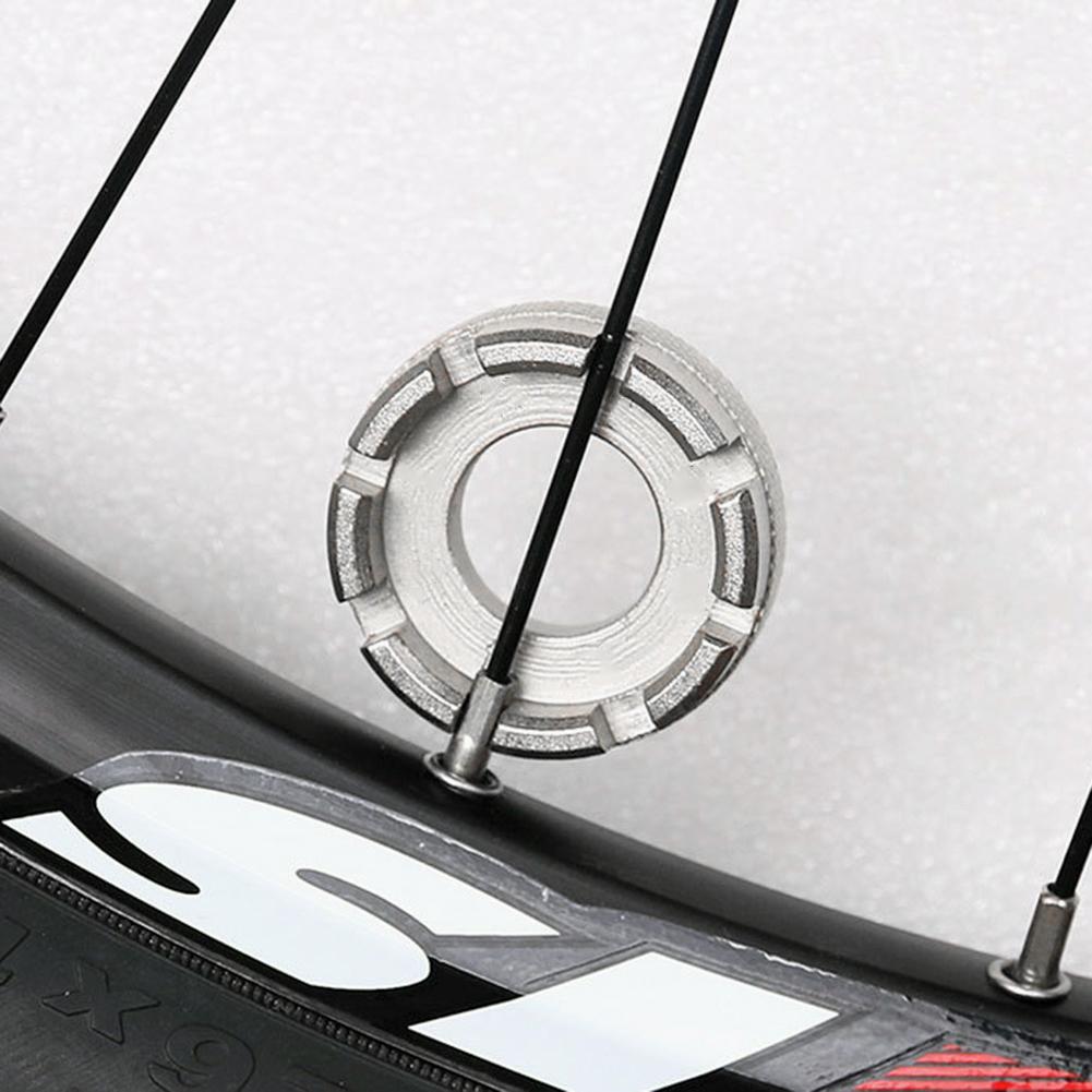 1PC 8 Groove Bicycle Rim Adjustment Wrench Repair Service Tool Key Wrench Accessories Bicycle Spoke Joint Wrench Bike Tool