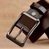 Men's Belt Retro Pin Buckle Belt Trendy Cowhide Belt Middle Aged and Young Versatile Jeans Belt