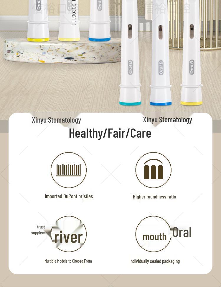 Oral-B EB20 Universal Elektrische Zahnbürsten-Ersatzkopf - Tägliche Reinigung