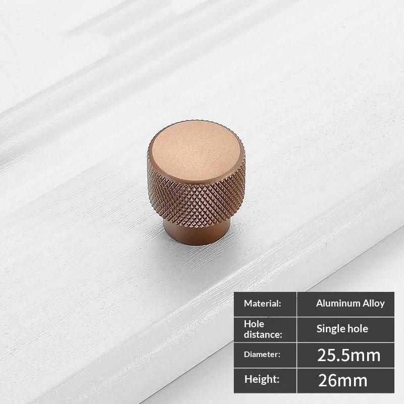Алюминиевые ручки и ручки-кнопки для шкафов с накаткой/текстурой, ручки для ящиков, ручки для спальни, серая фурнитура для шкафов