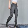 Womens High-Waist Motorcycle Riding Pants Breathable Cotton Blend Casual Biker Trousers Outdoor Cycling