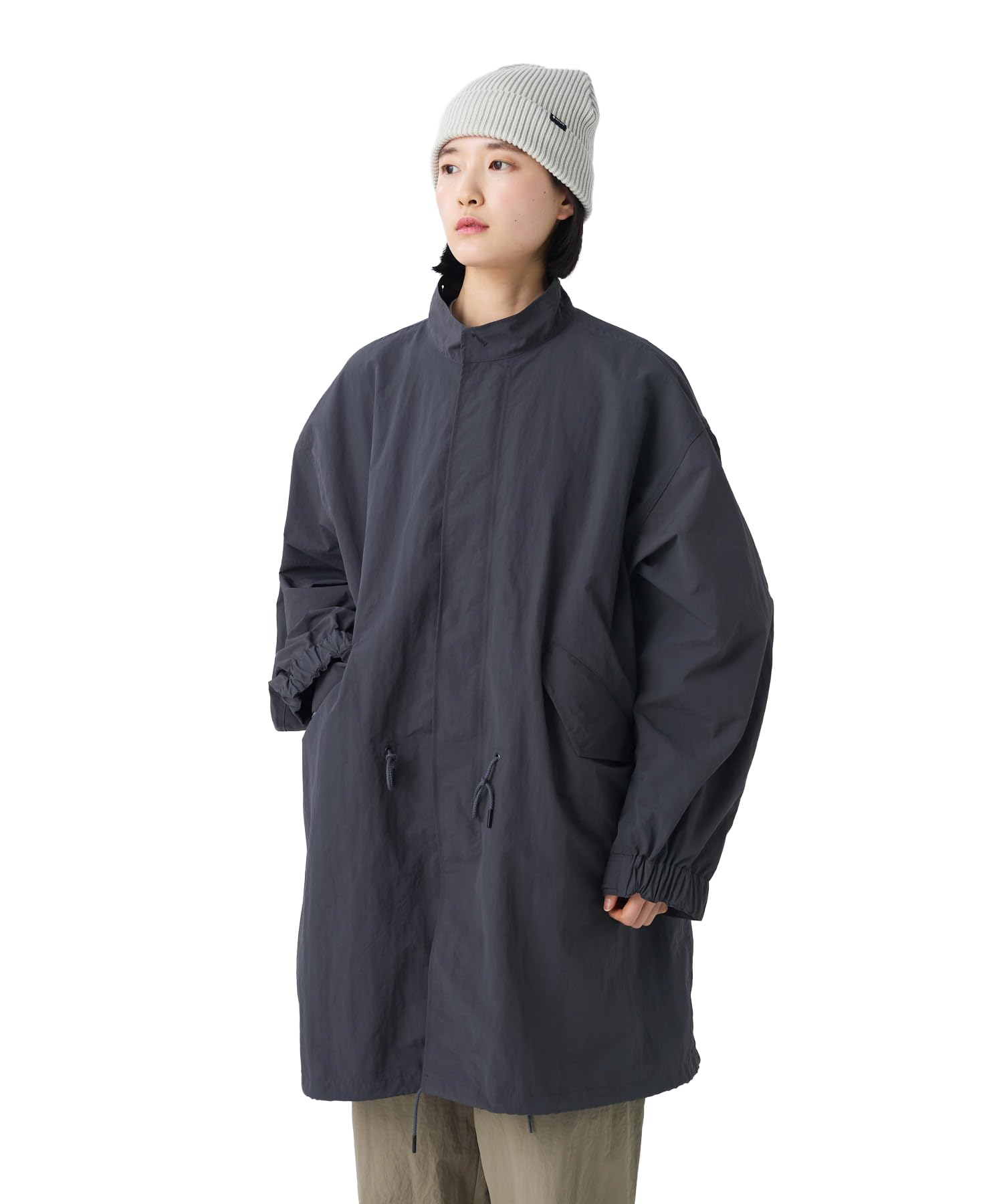 Erin Select - Japanese Selection Of Goods- Men's Nylon Washer Coat Outerwear Jacket Coat Overcoat Down Padded Charcoal M [Snow Peak] Ct-26Su002 Wo's