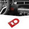 Head Display Switch Control Button Cover Trim Red For Chevrolet Camaro 2010-2015