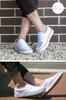Kaenarie Sneakers for Men and Deck Solid Black and Simple 13 Colors Available 42 Slip-On Women, Shoes, White, Canvas, Casual, Office, Indoor, School,