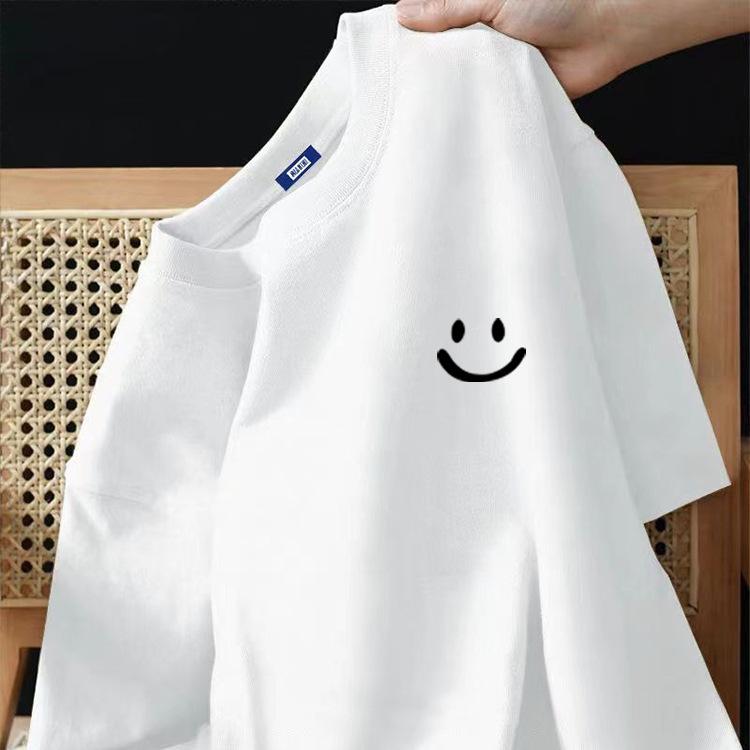 Unisex Short Sleeve Tee Round Neck Casual T-Shirt Polyester Printed Summer Sports Daily Wear