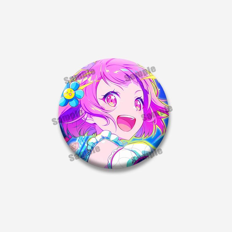 Cartoon Figure PJSK Kiritani Tenma Saki Badge Cute Game Character Lapel Pins Round Brooch for Bag Clothes Hat Decor Jewelry Gift