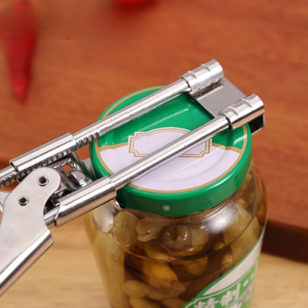 Screw Cap Can Opener Stainless Steel Adjustable Easy To Open Lid Suitable for Household Bar Kitchen Bottle Opening Small Tools