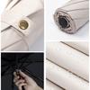 Triple Fold Manual Umbrella Solid Color Rubber Sun Protection UV Protection Weather Resistance Dual-use Folding Umbrella