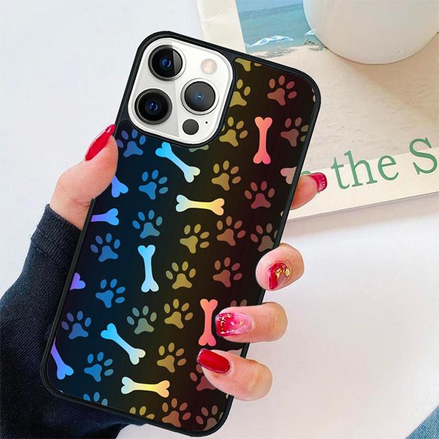 

Watercolor Paw Prints Coque Shell For iPhone 17 Air 15 16 Pro Max 14 13 12 11 Pro Max Plus Phone Case Cover iPhone 14plus
