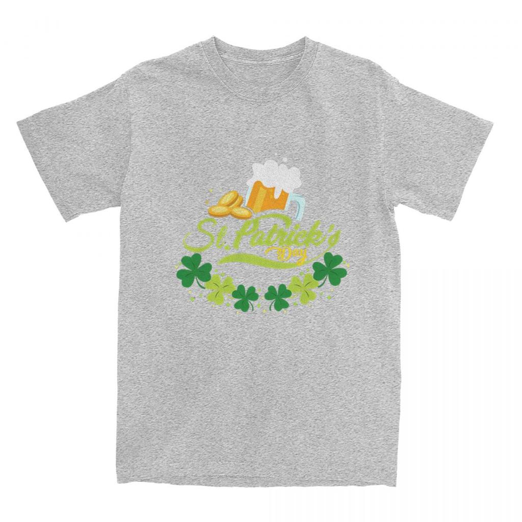 St Patricks Day T Shirt Summer Beer Classic T Shirts Cotton Harajuku Tshirt For Men Short-Sleeved Casual Tees