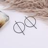 Personalized Oversized Geometric Circle Earrings - Trendy, Versatile Nightclub Fashion Jewelry