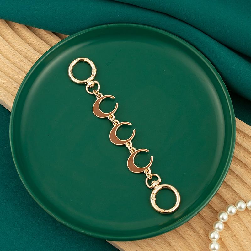 Bag Extension Chain Pearl Metal Accessories Love Buckle With One Shoulder Mahjong Armpit China-Chic Style