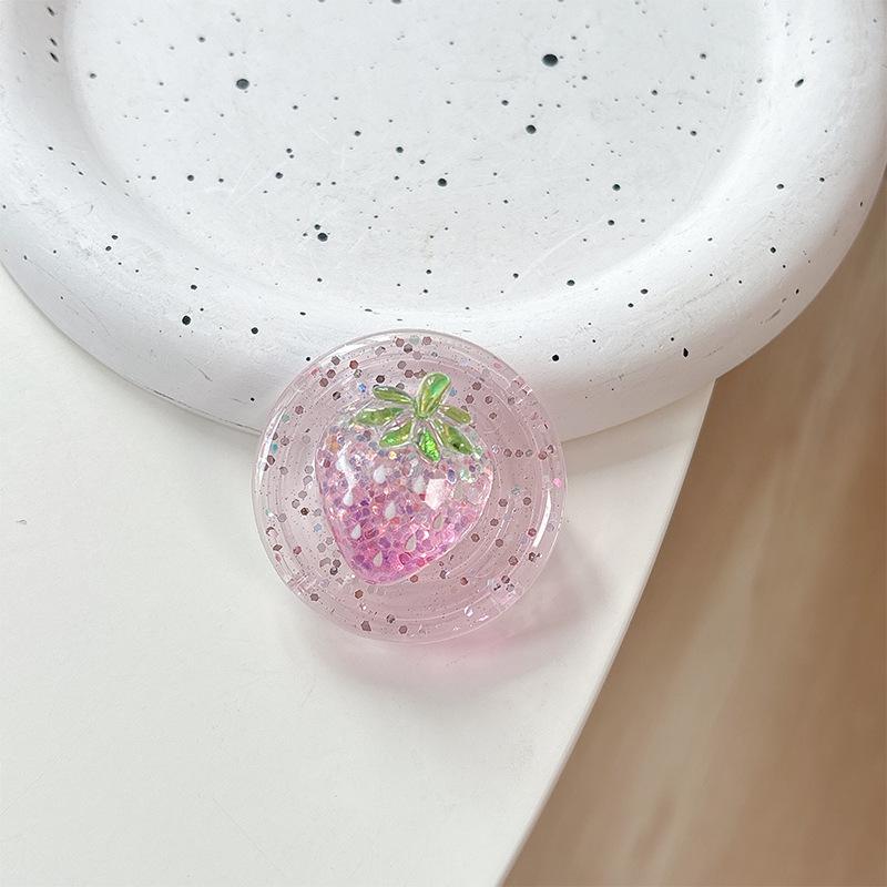 Pearl Magnetic Phone Holder with Airbag, Glitter Sequin Design, Fresh Style Women's Ring - Party Gift