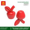 Non-Toxic 163Pcs/Lot 33051 Apple Building Blocks Moc Fruit Accessories Compatible Bricks Children Toys Gift Box