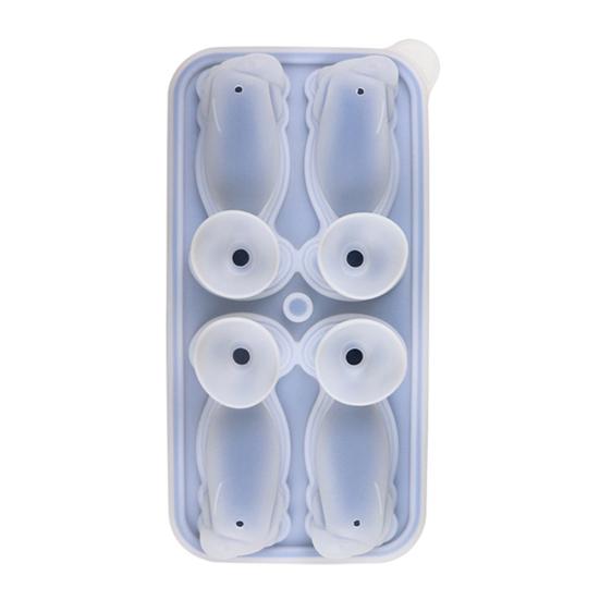 Ice Cube Grid 3D Pet Dog Shape Food-grade Silicone Ice Mold Dishwasher Safe Slow Melting Cocktail Ice Mold