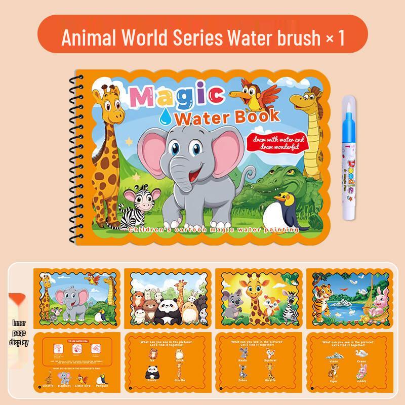 

Kids Reusable Water Coloring Book – Educational Doodle Toy for Boys & Girls