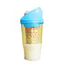 Portable Cereal Cup Dual Compartment Leak-Proof Container for Milk Cereal BPA-Free Plastic To-Go Breakfast Cup for Commuters Students