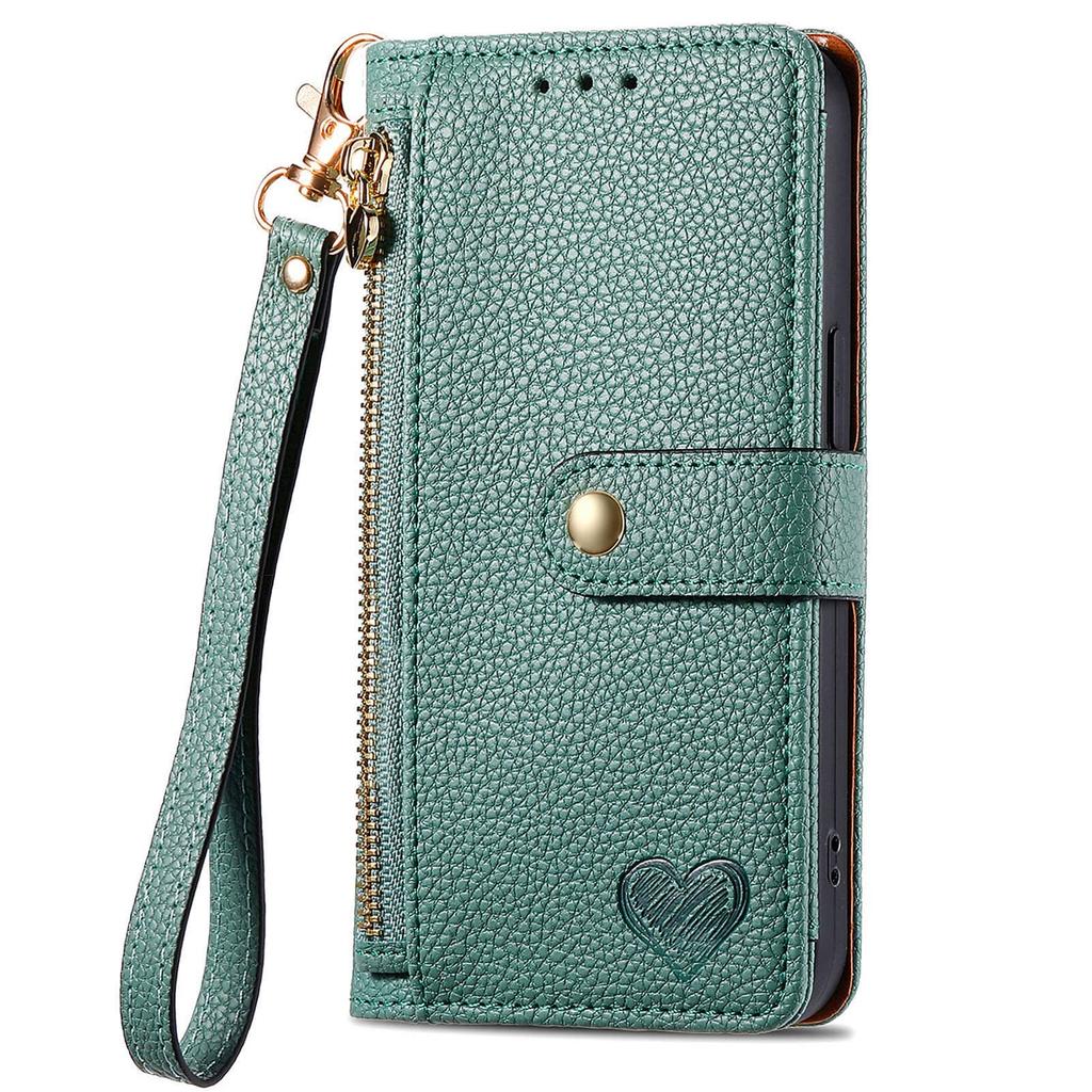 Wallet Case for Samsung Galaxy S25 S24 S23 S22 S21 S20 Ultra Zipper Pocket Purse with Wrist Strap, Stand RFID Flip Card Holder