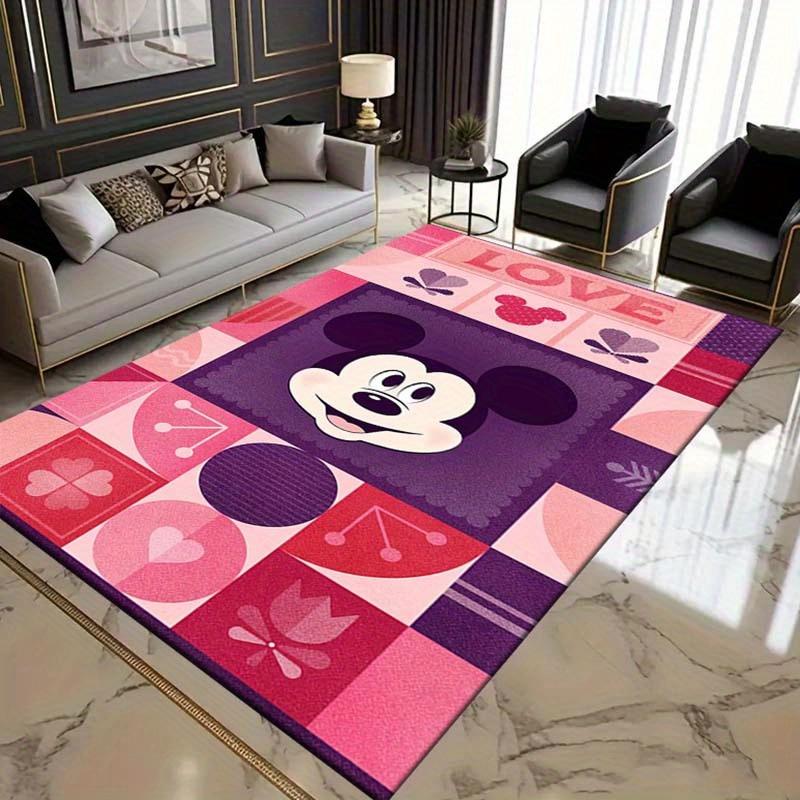 

1pc Disney Mickey Mouse Themed Area Rug, Non-Slip Door Mat for Home Entrance, Bedroom, Bathroom, Anti-Slip Floor Mat 60cm by 90cm