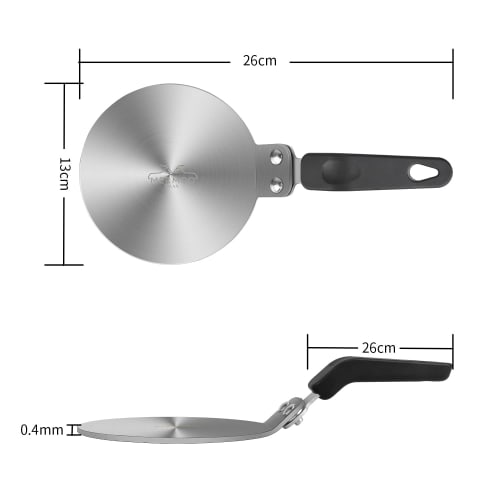 MERMOO YILAN IH Heating Plate, Heat Diffuser Plate, 13cm Diameter, Compatible with Espresso Makers, Easy To Use, Induction Plate for IH and Gas Stoves