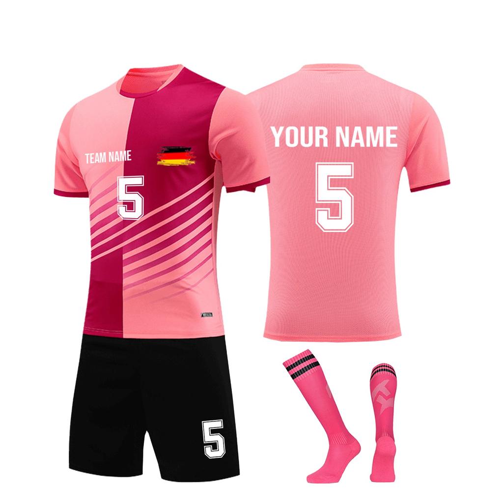 Personalised Shirts Kit Mens Girls With Name Number Custom Football Jerseys For Boys Training Suit