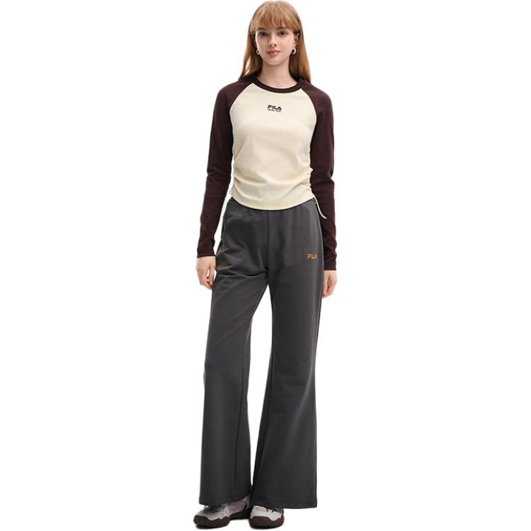 FILA Original Simple Daily Flared Casual Pants Women bottoms F11W639606FDY