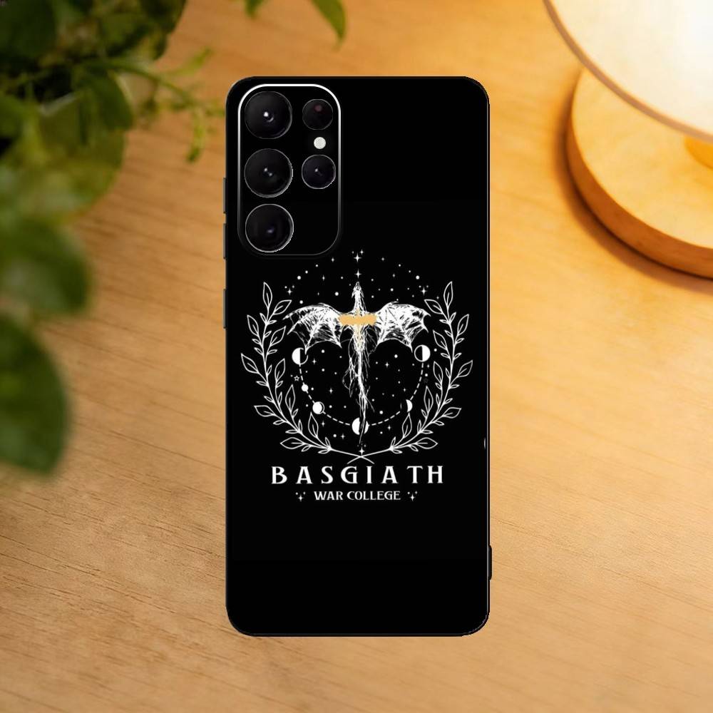 Novel Logo F-Fourth Wing Quarta Asa Phone Case For Samsung S25,24,21,22,23,30,Ultra,20,Plus,Fe,Lite,Note Soft Black Cover