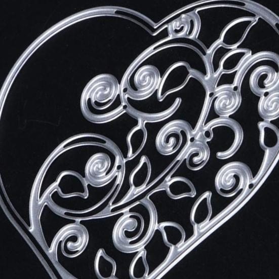 Metal Hollow Love Heart Vine Cutting Die Scrapbook Album Paper Card Stencil