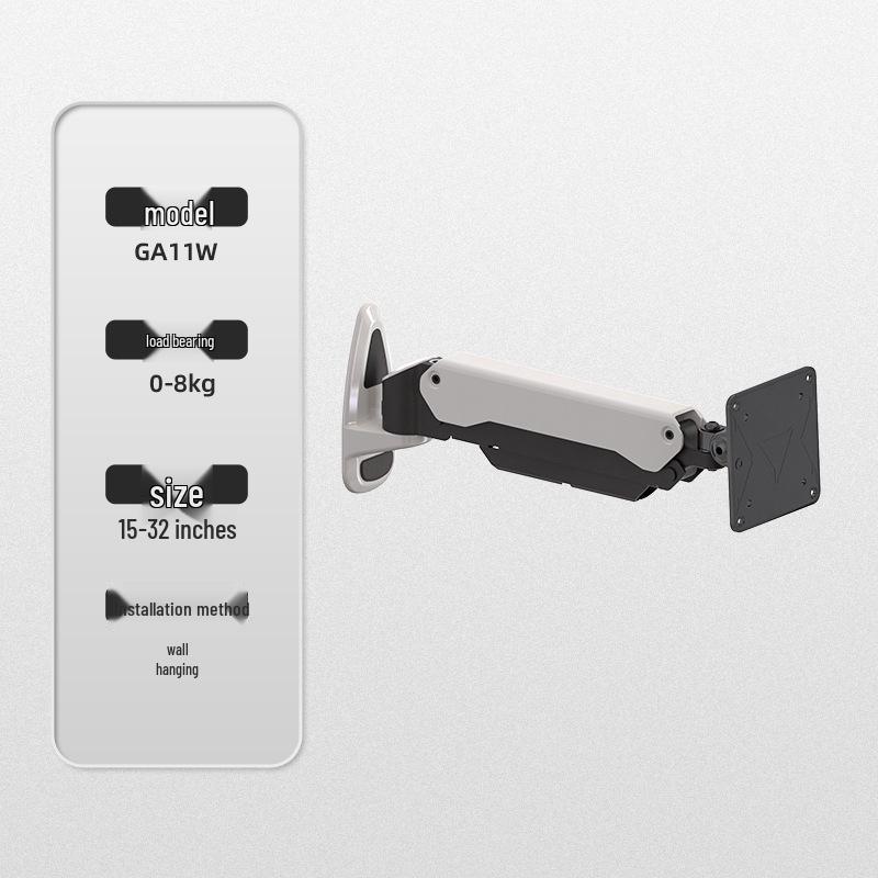 Dual Screen & Triple Screen Rotating Monitor Wall Mount with Lifting Pneumatic Arm