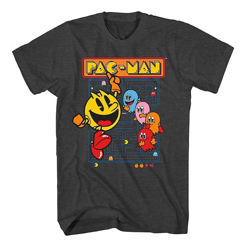 Camiseta Oficial Del Videojuego Pac-man - Namco Atari Office S разноцветный