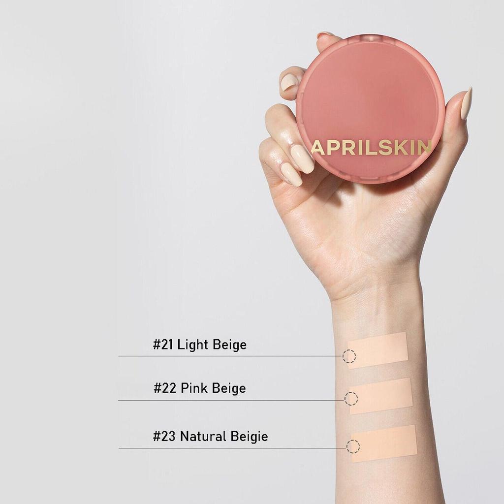 Aprilskin Hero Cushion with Refill (4 Colors) SPF 50+ PA++++ 12g*2EA - 23 NATURAL BEIGE