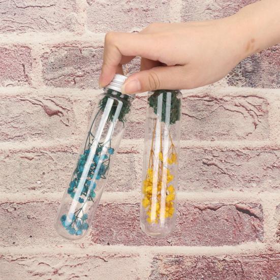 5 ks 40ml lahvičky na zkumavky Průhledné lesklé nepropustné Víceúčelová opakovaně použitelná nádoba na vzorky Kovový uzávěr Laboratorní zkumavky Vzorkové lahvičky na svatbu
