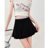 Grey Suit Skirt for Women Spring Summer Anti Exposure Hot Girl A Line Skirt Trousers College Style Pleated Casual All Match Versatile Mini Skirt