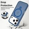 For Magsafe Fold Stand Magnetic Phone Case For iPhone 17 Air 16 15 16E 14 13 12 Pro Max Frosted Translucent Hard Cover