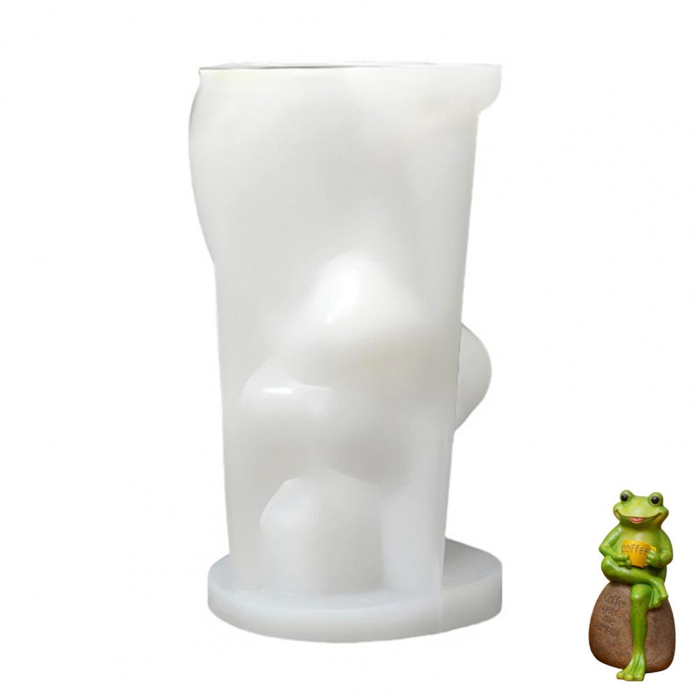 Frog Silicone Mold for Candles Diy Frog Candle Making Mold Flexible 3d Frog Silicone Mold Crafts Flexible Casting Cake Decor