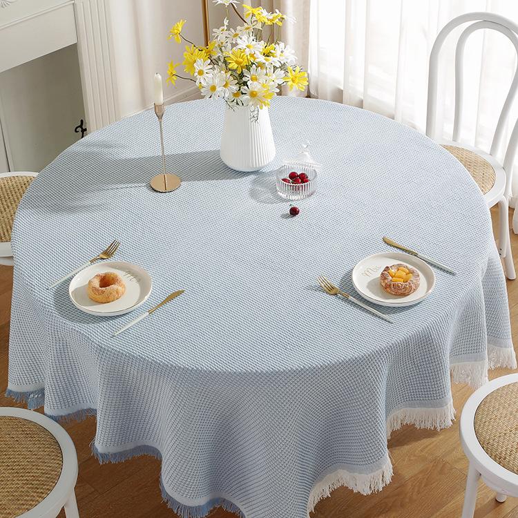 Lace White Dining Table Fabric Style Round Table Square Table Bedside Table Desk Photo Background Cloth Tablecloth Decoration