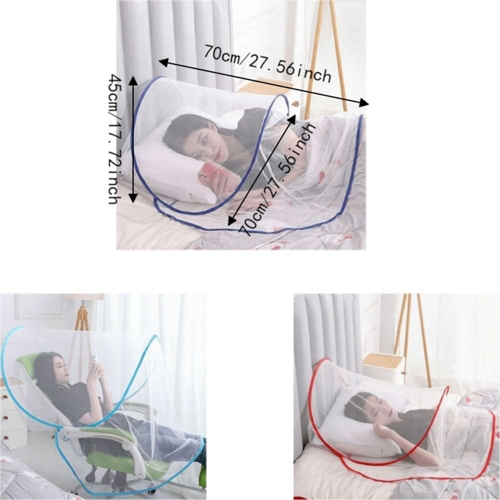 Portable Folding Mosquito Net Breathable Mesh Anti-Mosquito Head Cover Head Mosquito Tent  Travel