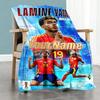 Lamine Yamal 41 Personalisierte Textdecke Mehrzweck-Personalisierte Decke Bequem Geeignet für Sofa Couch Bett Stuhl Ganzjahresnutzung