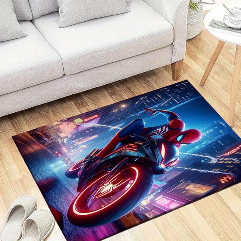 

1pc Spider-Man Pattern Area Rug Soft Flannel Floor Mat for Living Room, Office, Bedroom and Carpet, Sofa Coffee Table Floor Mat 60cm by 90cm