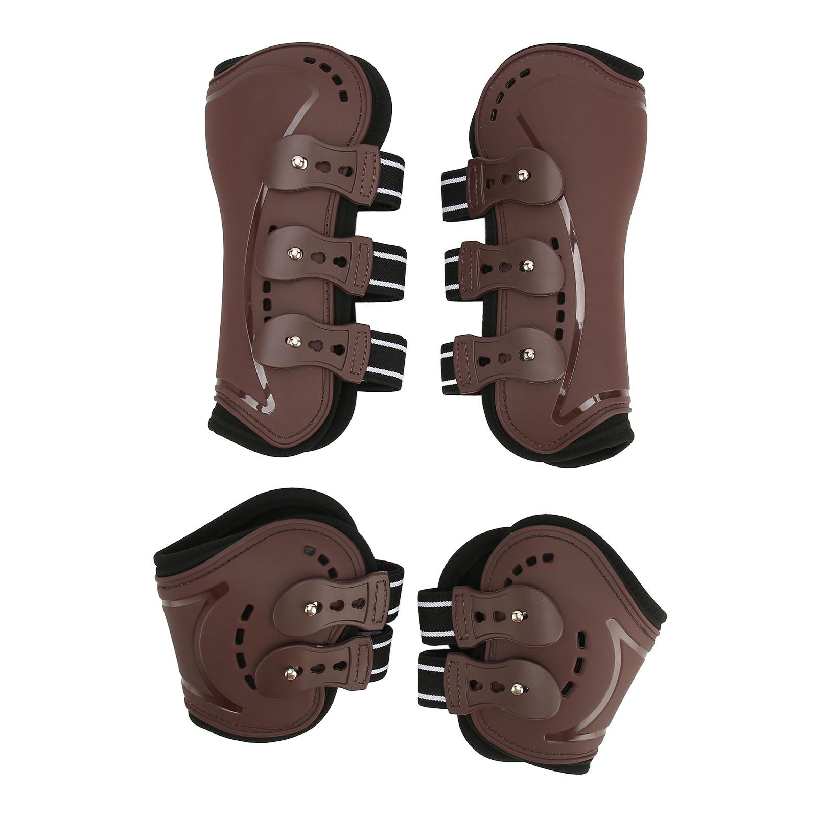 

Horse Leg Guard Shock Absorption Protective Lightweight Adjustable Horse Front Hind Leg Boots for Jumping Show Riding L L 120x60x0.3cm / 47.2x23.6x0.1in