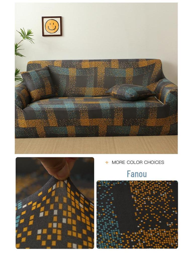 All-Season Elastic Sofa Cover and Cushion Set
