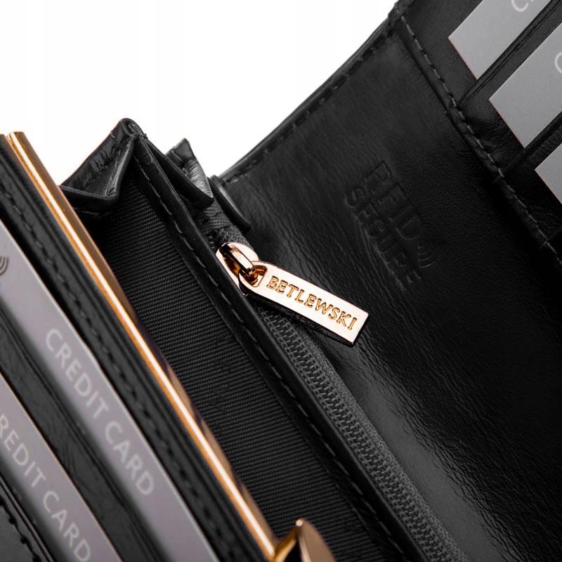 BPD-VS-100 BLACK Women' SHINY Wallet +CERTIFICATE