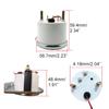 Chrome 3 in1 Triple Auto Gauge Meter Kit 52mm (8-16V Volt Meter +100-250℉ Water Temperature Gauge+ 0-100 psi Oil Pressure Meter) with Console for