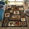 American Country Vintage Style Art Carpet Living Room Bedroom Sofa Large Area Decorative Mat Kids Play Soft Non-slip Rugs Gift